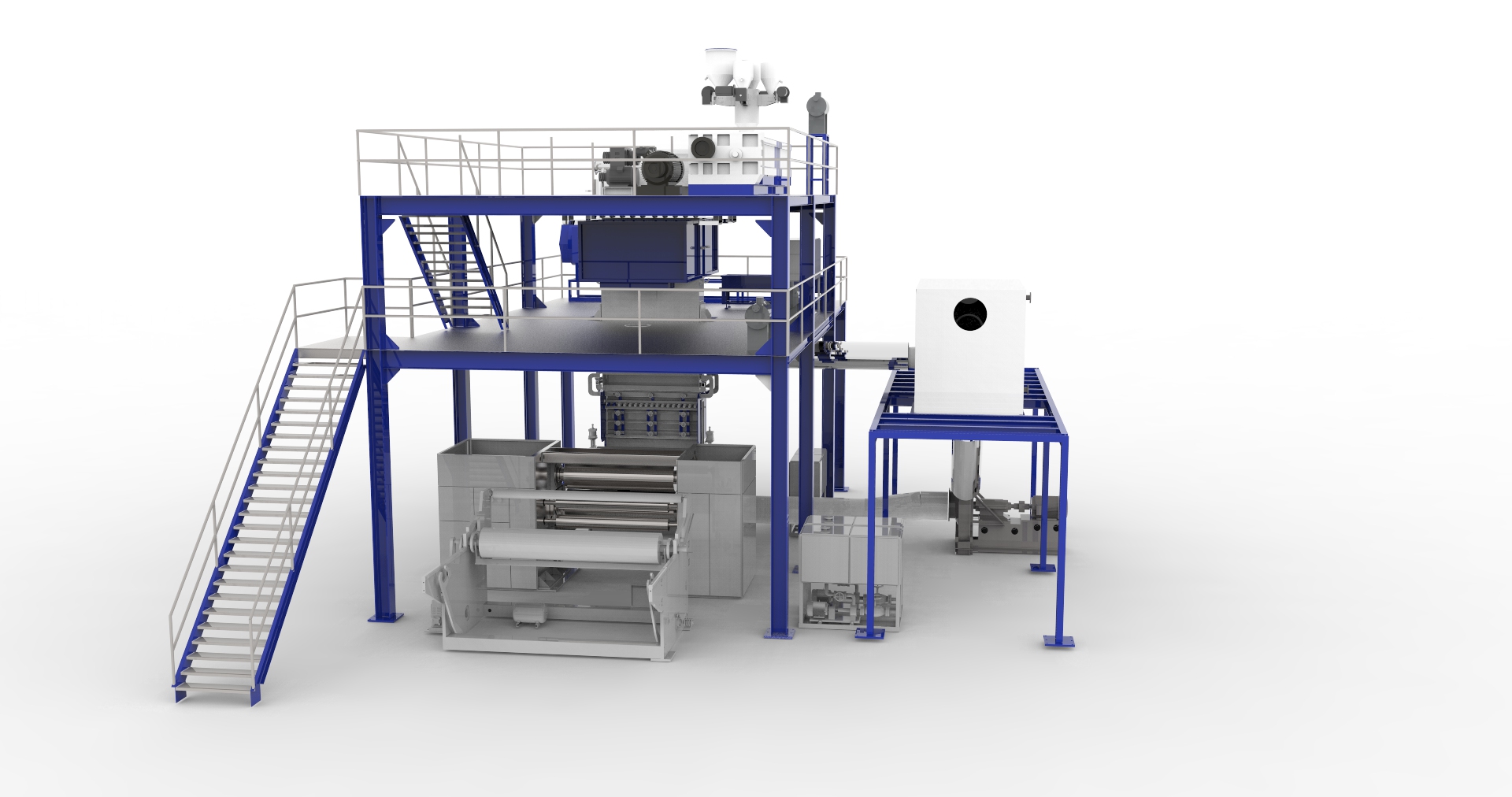  ALS-3200 мм Однолучевая машина для производства нетканых материалов PP Spunbond